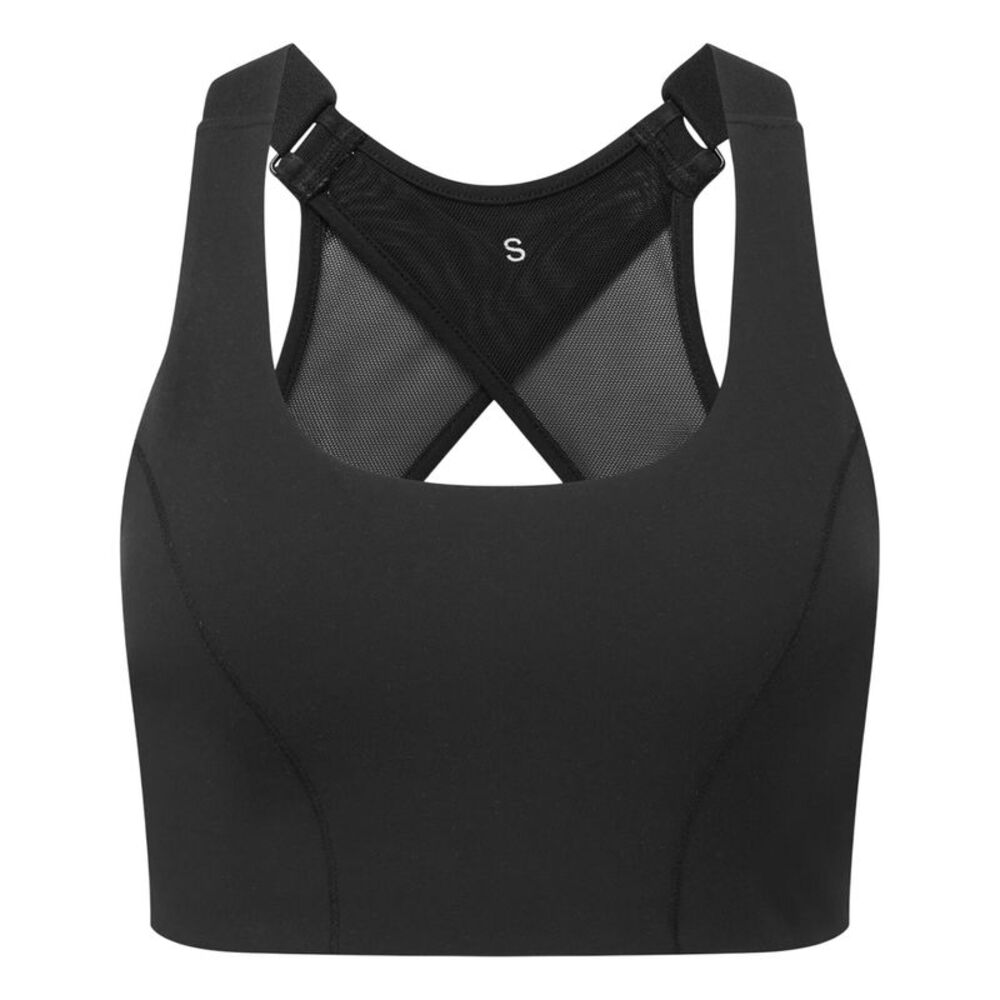 TriDri Womens/Ladies High-Impact Recycled Sports Bra / Black